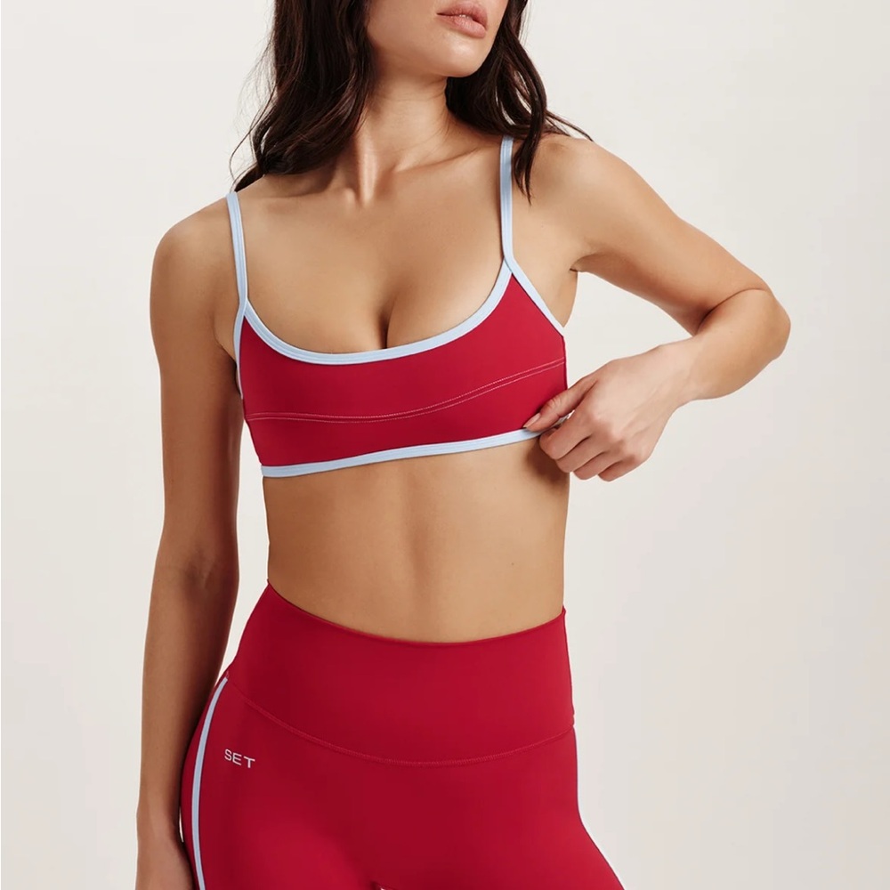 SET Active Red Sports Bra